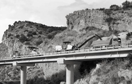 Landschaftsaufnahme Brücke für Bildmontage