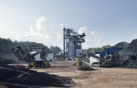 Fräse Asphaltmischanlage Recycling