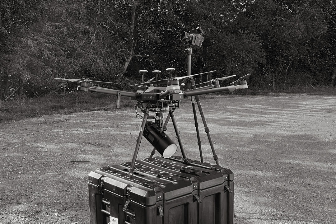 Drohne mit Anbau BTS für Blackshot Rekord