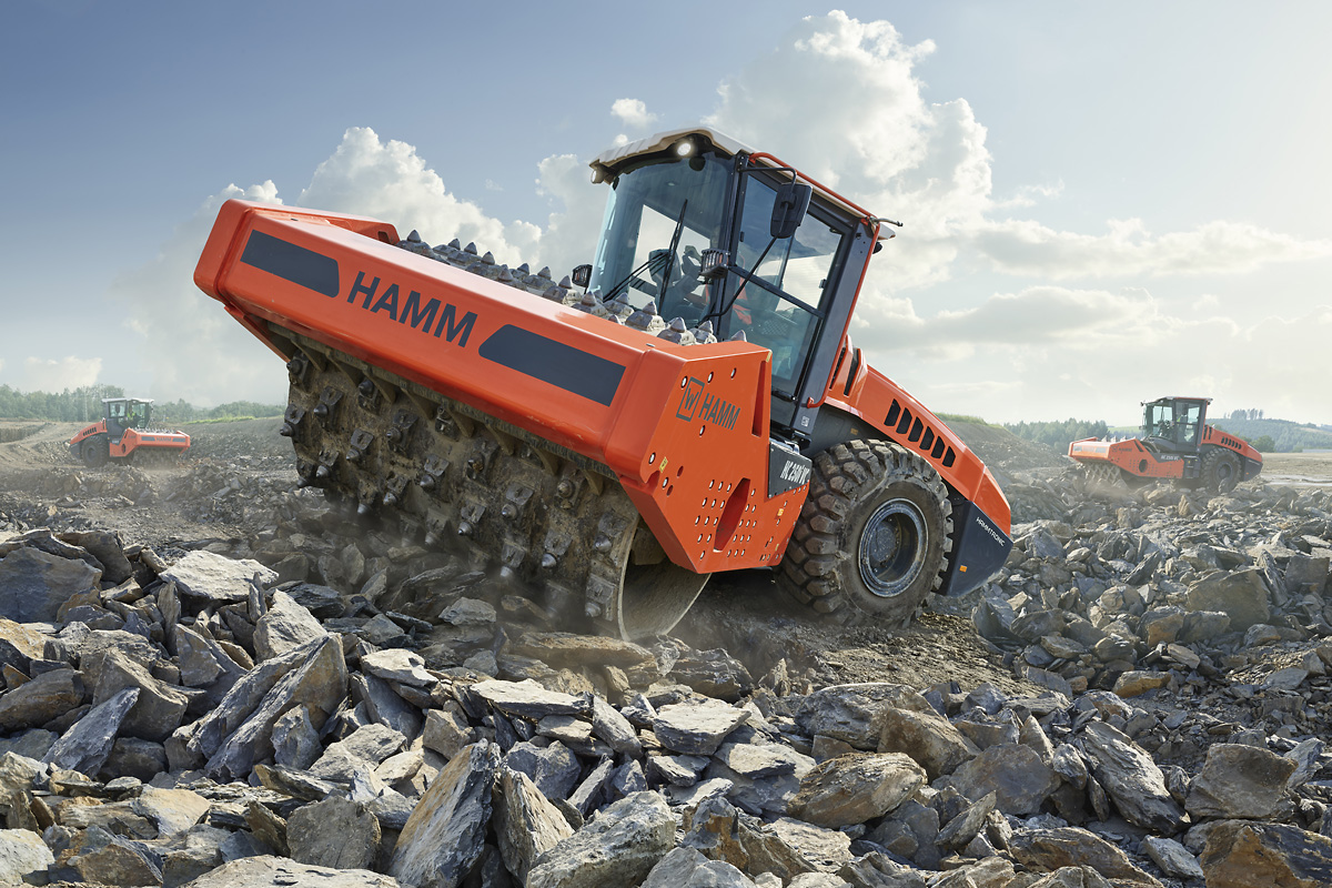 Fahrzeugbau, Logistik, Mobilität, Baumaschine im Einsatz, Hessen, NRW, deutschland